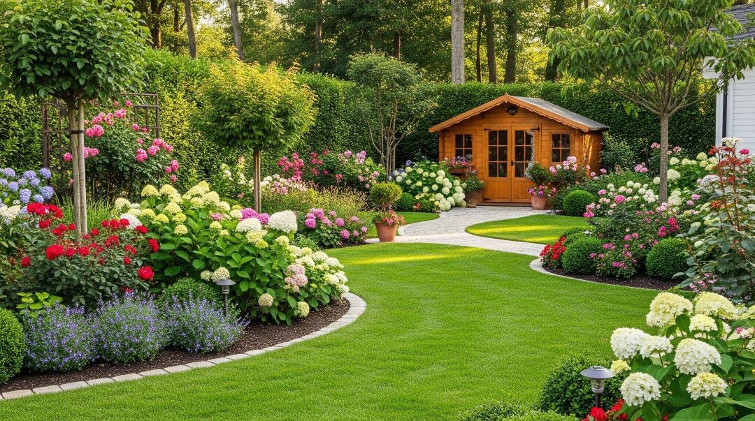 Backyard Landscaping Magic with Shed